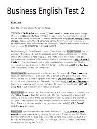 How to make an employment letterhead. Business English Test 2 Economies Business