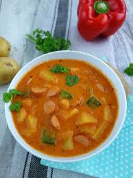 Kartoffelgulasch Mit Wiener Wurstchen Rezept Mit Bildern Kartoffelgulasch Wurstchengulasch Wurstchen