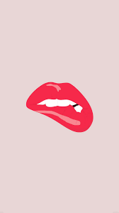 Iphone 2g, iphone 3g, iphone 3gs Minimal Red Biting Lips Best Htc One Wallpapers Lip Wallpaper Iphone Wallpaper Lips Iphone Wallpaper