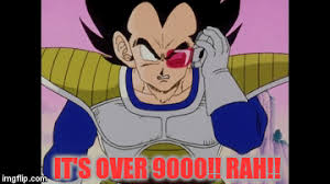 Is a particularly famous change made for the english localizations of the dragon ball z episode the return of goku (and its unedited counterpart, goku's arrival) that was spoken by vegeta's original english voice actor, brian drummond in the ocean dub of the series. It S Over 9000 Dbz Remastered In 2021 Dbz Happy Cartoon Over 9000