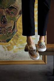 Vans van gogh letters classic slip on mens 7 womens 8.5top rated seller. Vans Partners With The Van Gogh Museum Amsterdam Latest News Vans Malaysia Official Site
