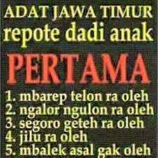 Adat Jawa Timur Repotnya Jadi Anak Pertama Ramai Dibahas Member Paguma