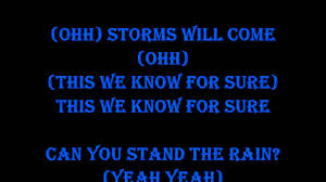 I'm not asking this of you. New Edition Can You Stand The Rain Lyrics Youtube
