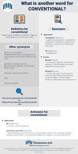 Synonyms For Conventional Thesaurus Net