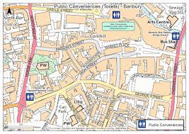 Street Map Of Banbury Banbury | Public Toilets | Cherwell District Council