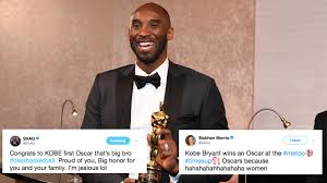 Le palmar�s des oscars 2021 est tomb� ! Kobe Bryant Remporte Un Oscar Felicitations Et Denonciations Sur Le Web Balle Courbe