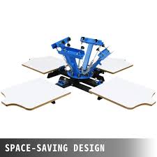 I'll show you how to build a screen printing machine on. 4 Color 4 Station Silk Screening Screenprint Press Screen Printing Machine Diy Ebay