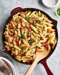 · four cheese chicken pasta bake is a rich and creamy pasta bake made with a four cheese sauce, chicken and noodles. 20 Easy Chicken Pasta Recipes Kitchn
