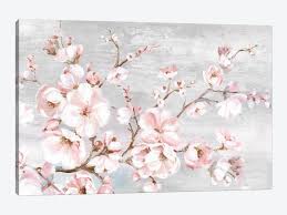 Usually ships within 6 to 10 days. Wall Hangings Pink Black White Japanese Cherry Blossom Canvas Wall Art Picture Print Home Furniture Diy
