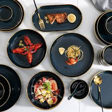 Get the best deal for blue pasta bowl dinnerware bowls from the largest online selection at ebay.com. Hansheng Home European Style Creative Phnom Penh Plate 2 People Navy Blue Home Nordic Steak Pasta Fish Plate Dish Bowl Ceramic Western Tableware Shopee Malaysia