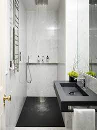 Modern en suite bathroom with large shower. Small Ensuite Bathroom Design Ideas Renovations Photos Modern Small Bathrooms Ensuite Bathroom Designs Small Shower Room