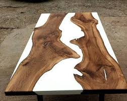 Black And Clear Resin Walnut Table Etsy In 2020 Resin Table Resin Table Top Wood Resin Table
