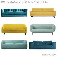 Colorful Modern Sofa Round Up For Wednesdayroundup From Bone Collective Studio Blog Home Furniture Shopping Sofa Home Modern Sofa