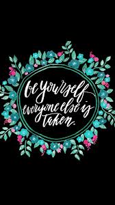 Black And Teal Phone Wallpaper Black Teal Mint Pink Floral Wreath Be Yourself Iphone Background Wallpaper Phone Lock Scr Wallpaper Iphone Quotes Iphone Background Wallpaper Iphone Background