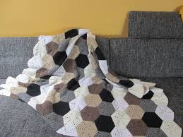 Steige nicht zur decke hinan! Projekt Hexagon Decke Hexagon Blanket Hakeln Macht Glucklich Crochet Addict With No Wish To Stop