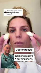 Garlic for sinus relief?!?!? #doctor #garlic #sinusrelief