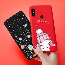 как сделать чехол для телефона из силикона и крахмала Us 2 05 Asina Silicone Case For Xiaomi Redmi Note 6 Pro Case Cute Cartoon Cover Matte 3d Relief Coque Cap Aesthetic Phone Case Silicon Case Iphone Phone Cases