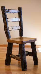 5 ideas for using fabric and wood chairs. Handmade Rustic Wood Chair Made From Old Fence Posts Reclaimed From Local Minnesota Farms Chairs Ha Wood Chair Diy Rustic Wood Furniture Rustic Log Furniture