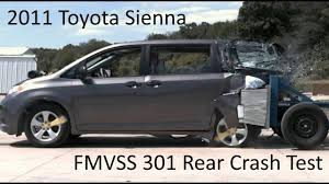 Over the years, crash tests have evolved into a science. 2011 2020 Toyota Sienna Fmvss 301 Rear Crash Test 50 Mph Youtube