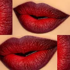 Black And Red Lipstick Ombre Maquillage Les 5 Plus Beaux Ombres Lips Ombre Lips Lip Makeup Red Ombre Lips