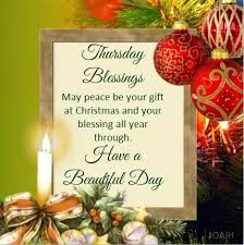 Thursday Blessings Merry Christmas Quotes Christmas Blessings Blessed