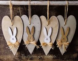 Easter Husvet Bunny Nyuszi Heart Sziv Ostern Basteln Holz Diy Osterschmuck Diy Ostern