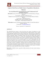 In malaysia, the fuel prices are updated weekly. Pdf Impact Of Fuel Prices On Paddy Farmer S Expenditure Allocation In Malaysia