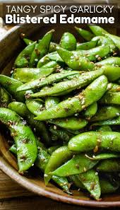 Blistered Edamame Recipe In 2020 Edamame Recipes Edamame Recipes Snack Spicy Garlic Edamame Recipe
