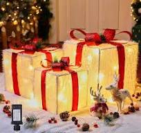 Amazon.com: Christmas Decorations Lighted Gift Boxes Set of ...