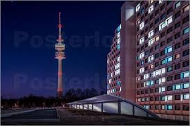 Hannes Cmarits Munchen Olympiaturm Und Dorf Mit Bildern Olympia Turm Dorf