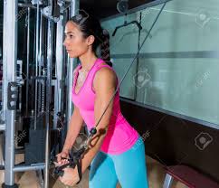 I've been in a i have done the standing cable chest press. Standing Cable Crossover Fly Pulley Flies Woman Workout At Gym Stock Photo Picture And Royalty Free Image Image 34242365