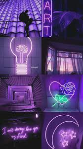 You can overlap them and even add some of your own. Neon Purple Aesthetic Collage Neon Blue Aesthetic Wallpaper Laptop Novocom Top
