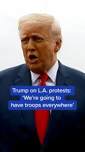 President Donald Trump has deployed 2,000 troops to Los Angeles as ICE raid  protests continue to grow. While speaking to reporters, Trump said he  doesn't believe an “insurrection” is taking place, but