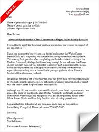 Maybe you would like to learn more about one of these? Dental Assistant Cover Letter Sample Dental Assistant Cover Letter Cover Letter Sample Dental Assistant