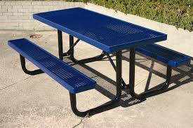 Industrial Picnic Tables Visionmasters Provides Our Customers With Outdoor Commercial Park Playgr Picnic Table Metal Picnic Tables Durable Outdoor Furniture