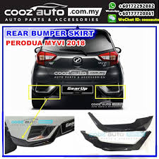 Pengiraan ansuran bulanan adalah berdasarkan pembiyaan/pinjaman bank 9 tahun dan juga interest. Perodua Myvi 2018 Rear Bumper Skirt Skirting Black Shopee Malaysia