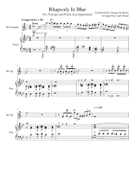 Rhapsody In Blue Gershwin Imslp