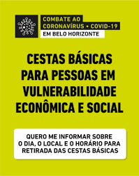 A definição do público que receberá as cestas tem como fonte os dados oficiais de cadastros já realizados pela prefeitura. Cesta Basica Consulta Prefeitura De Belo Horizonte