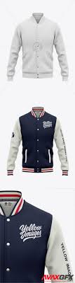 Download Men S Zipped Bomber Jacket Mockup
