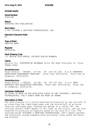 3.2 major codes with minor codes note: Sst Prometheum Inc Trademark Registration
