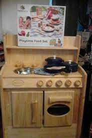 Wooden kitchen play cooking tool. Treehaus Solid Wood Kids Play Kitchen Including 28 Piece Wooden Food Set 504205421