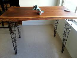 Beth Of Connecticut Made A Table Of This Beautiful Piece Of Wood And Four Of Our 34a 34 Inch Angled Table Legs Metal Table Legs Table Legs Metal Table
