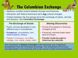 Create your own flashcards or choose from millions created by other students. The Columbian Exchange