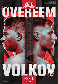 The ultimate fighting championship (ufc) is an american mixed martial arts (mma) promotion company based in las vegas, nevada. Ufc Fight Night Overeem Vs Volkov Wikipedia