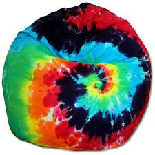 This bean bag chair keeps a low profile, literally, which is excellent news for your active little kid. Tie Dye Bean Bag Chairs Thebeanbagchairoutlet Com Bean Bag Chair Bean Bag Chair Kids Black Dining Room Chairs
