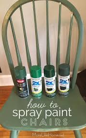Updating Second Hand Chairs With Spray Paint Spraypainting I Finally Did It I Chairs Final In 2020 Spray Paint Chairs Painted Chairs Diy Painting Kitchen Chairs