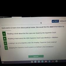 Marbury directly approached the supreme court to compel madison, jefferson's secretary of state, to deliver the commission to marbury. Savia Wants To Learn More About Judicial Review She Would Find The Most Information By A Reading A Brainly Com