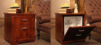 It can even be put on tables (that is why they are also referred to as table top syinix 93litres single door bedside refrigerator fd120af01. Man Tables Mini Fridge End Tables