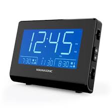 Alarm clock with battery backup. Am Fm Large 4 8 Led Display Magnasonic Alarm Clock Radio With Battery Backup Day Date Display Large 4 8 Led Display Dual Gradual Wake Alarm Daylight Savings Time Sleep Timer Cr61 Adjustable Brightness Home Decor