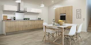 Cuisine Murs Blanc Sol Beige Rose Plan Travail Gris Clair Cuisine Bois Cuisine Loft Cuisine Scandinave